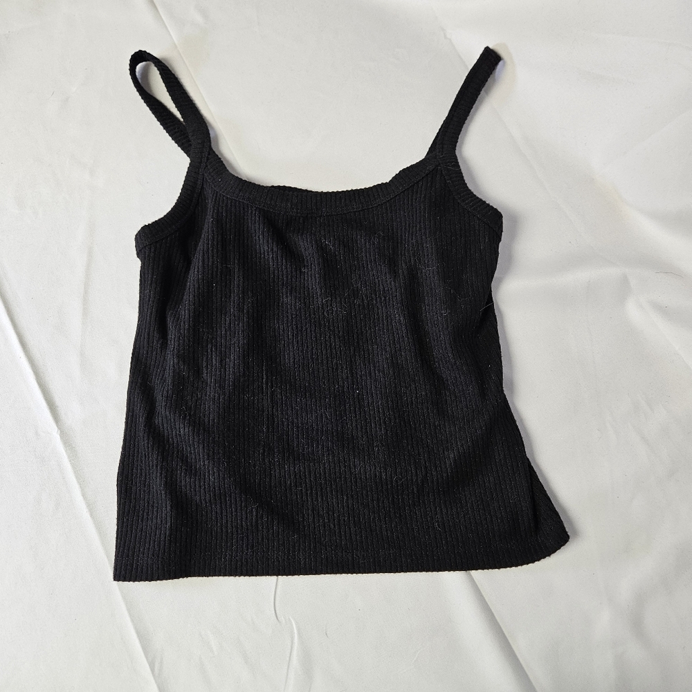 Universal Thread Large Black Ribbed‎ Women's Tank Top